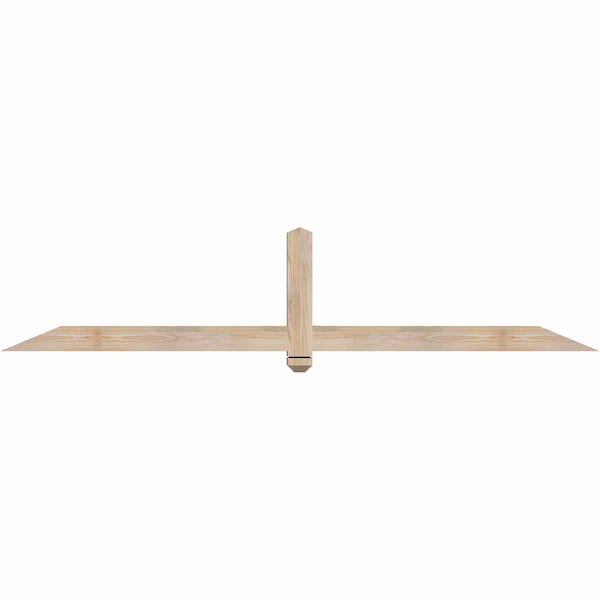 Ekena Millwork Eugene Smooth Timber Gable Bracket, Douglas Fir, 84"W x 17"H x 3 1/2"D x 3 1/2"F, 5/12 Pitch GBW084X17X0404EUG00SDF - main